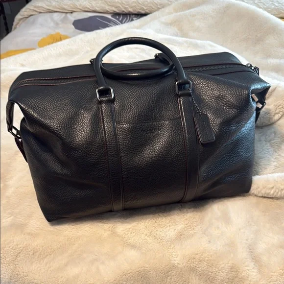 Coach Black Leather Duffel Bag - Picture 10 of 10